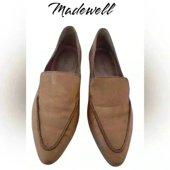 Madewell women’s “ Francis skimmer” camel pointed flat SZ 7 - Picture 1 of 6